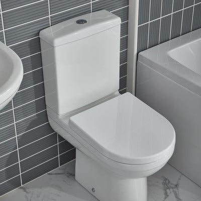 Vetta Rimless Toilet Pack With Soft Close Seat - Aqua