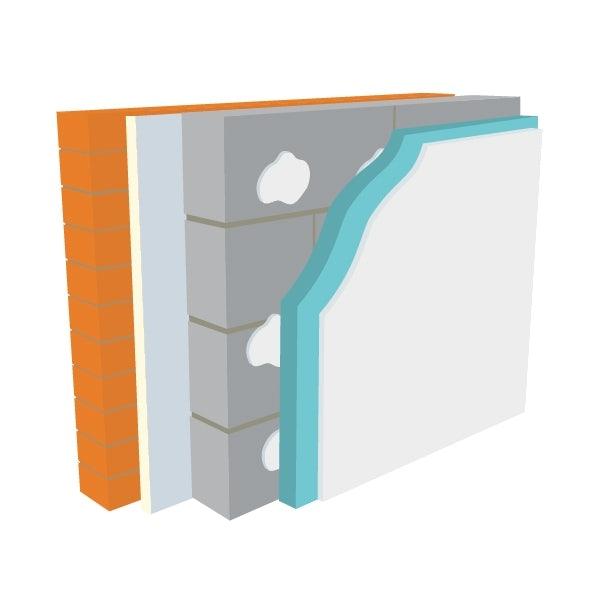 Warmline XPS Insulated Plasterboard 1.2m x 2.4m - All Sizes