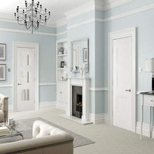 Load image into Gallery viewer, Amsterdam White Primed 3 Panel Interior Door - All Sizes - LPD Doors Doors
