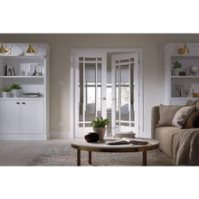 Load image into Gallery viewer, Manhattan White Primed 9 Glazed Clear Bevelled Light Panels Pair Interior Doors - All Sizes - LPD Doors Doors
