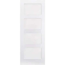Load image into Gallery viewer, Shaker White Primed 4 Panel Interior Fire Door FD30 - All Sizes - LPD Doors Doors
