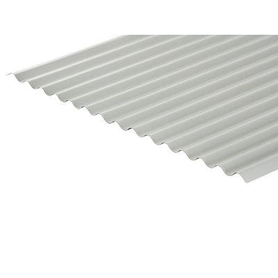 Cladco Corrugated 13/3 Profile Polyester Paint Coated 0.5mm Metal Roof Sheet White - All Sizes - Cladco