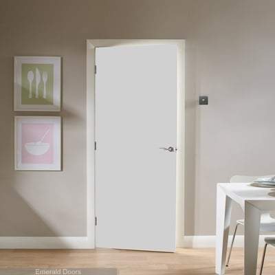 White Primed Langdale Frosted Glass Internal Door | Green Tree Doors