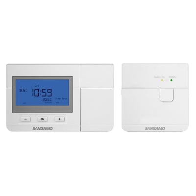 Sangamo Choice Plus Digital Wireless Room Thermostat (Programmable) - E S P Ltd