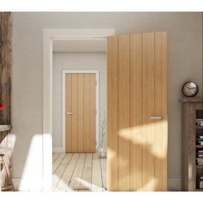 Deanta Galway Unfinished Oak Internal Door - All Sizes - Deanta